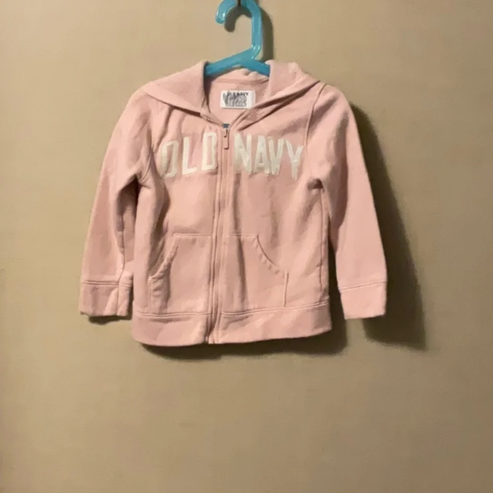 Old Navy Pink Zip-Up Hoodie Sweatshirt